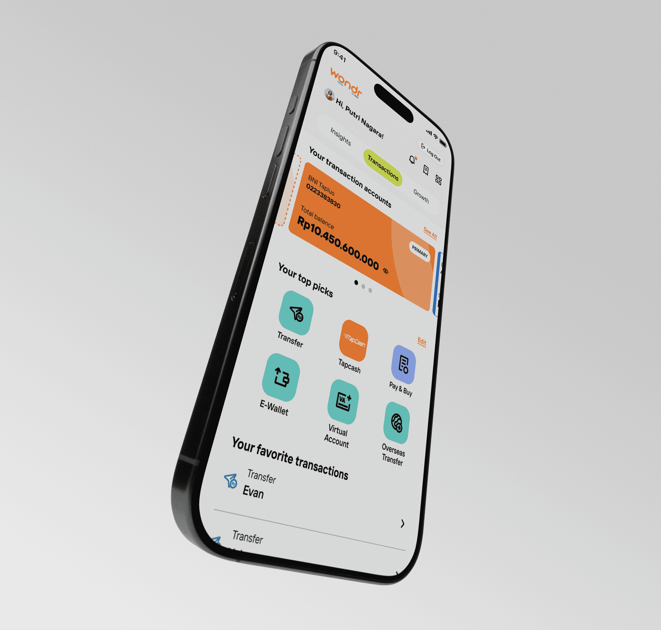 Next-generation national banking app hero